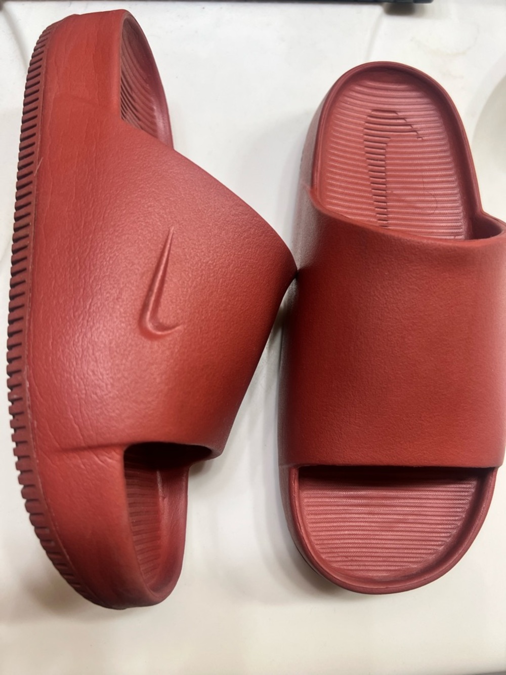Nike Red Slide Sandals